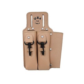 USA Pro Tools Plier Holder | Leather Plier and Tool Holder, Plier Holster, Multi Tool Holder (Beige)