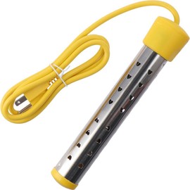 SSHHUI Immersion Water Heater with Stainless Steel Cover, Anti-scalding Bucket Heater with LCD Thermometer for Indoor & Outdoor