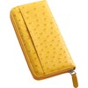 Sankyo Shokai Wallet, Women's, Men's, Ostrich Leather, Genuine Leather, Half