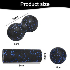 Foam Fascia Roller Set,3 Pcs Massage Equipment Set,Fascia Training,Muscle Relaxation Gear,Motion Rollers,Mini Fascial Axis,Muscle Massager Kit,for Spine,Neck