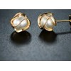 Aretes Mujer De Perlas Oro De 14k Pendientes Joyeria Regalo