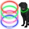 USB Rechargeable LED Necklace Lighted up Safety Bracelet Glowing Necklace