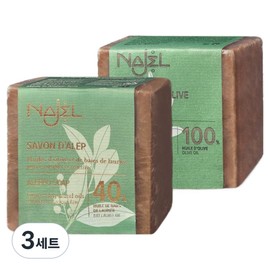 Nagel (France) Aleppo soap 40% laurel oil + 100% olive oil set, 3 sets / 나젤 (프랑스) 알레포 비누 월계수오일 40% + 올리브오일 100% 세트, 3세트