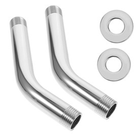 OSALADI 15 cm Shower Wall Extension Pipe Shower Arm Stainless Steel for Improved Shower