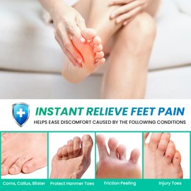 Pinky Toe Protectors Women, 16pcs Gel Toe Protectors Open Toe Sleeves, Little Toe Sleeves with Aloe Vera Extract，Corn Pads for Toes Cushions for Rubbing, Blister, Toenails Loss, Hammer Toes