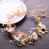 Bohemian Handmade Bridal Bow Flower Wreath Bridesmaid Hairband Flowers (Style1,