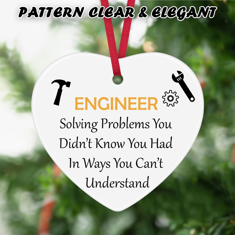 Christmas Ornaments Gifts for Engineer Mechanical Engineer Design Engineering Gear