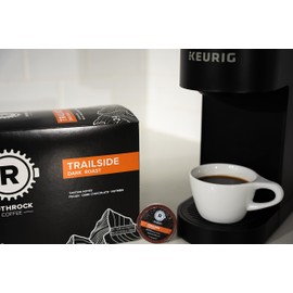 Rothrock Coffee - Trailside - Dark Roast - K-Cups - Specialty Coffee Pods - Single Serve - Full-Bodied & Smooth - Earthy & Traditional Flavor - Rich Chocolate & Nutty Notes - 12 Count