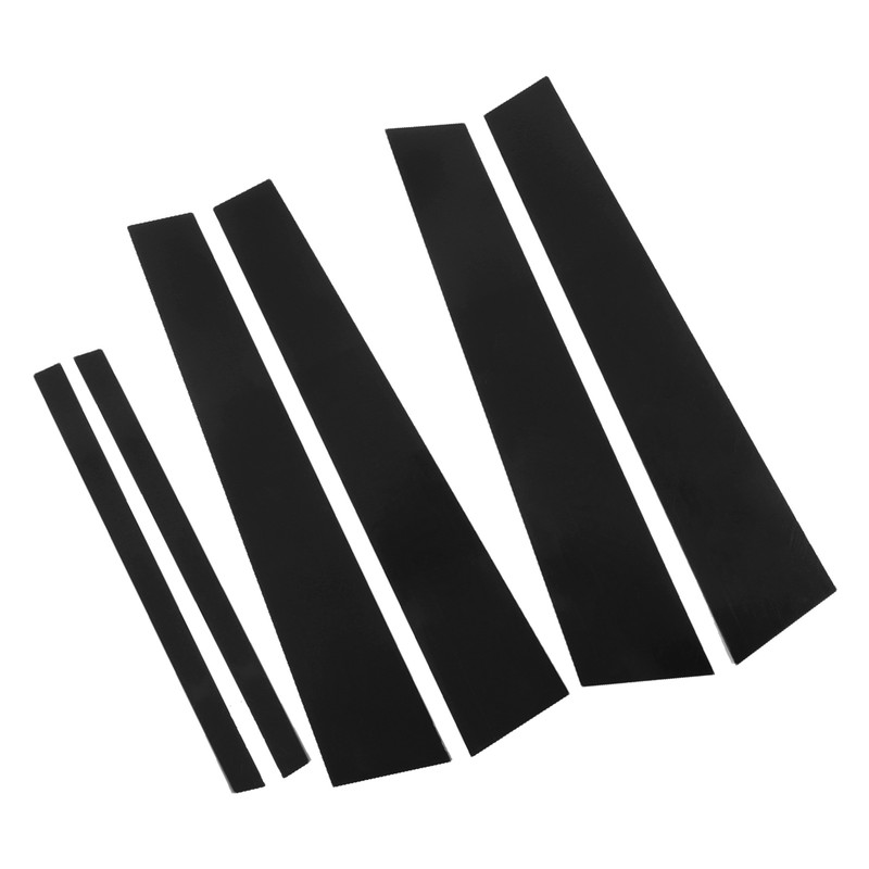 Side Pillar Post Trim 4D Style Glossy Black Replacement for