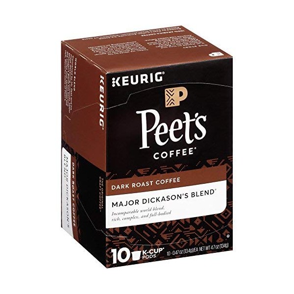 Peet's Coffee Major Dickason Blend Single Cup Coffee for Keurig K-Cup Brewers 120 count ,Peet-sh4f