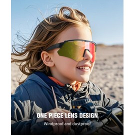 KALIYADI Polarized Kids-Sunglasses Toddler-Sunglasses Boys-Girls: Youth Sport Sun Glasses Softball Baseball Running Age3-12