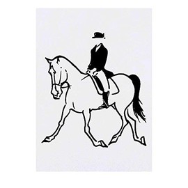'Horse Rider' Temporary Tattoo - Water Resistant, Skin-Safe, Non-Toxic Transfer (TO00032072)