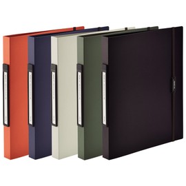 Lihit Lab F7540-16 Ring File, A4, 2 Holes, Beige