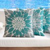 Qahing Pack of 4 Outdoor Waterproof Pillow Covers 18x18 Decorative