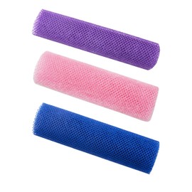 OHREN 3 Stück Afrikanischer Netz Schwamm Afrikanisches Peelingnetz für Körper afrikanischer Badeschwamm,Körperpeeling,langes Netz,Duschkörperschrubber,Rückenschrubber