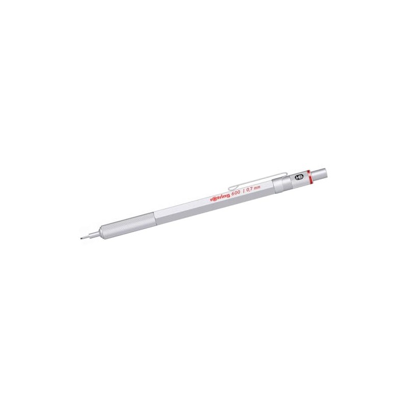rOtring 600 0.7 mechanical pencil Silver with HB 0.7 refill