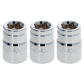 Auniwaig 1/2" Drive 3/4" 6-Point Impact Socket,Imperial Chrome Vanadium 3pcs