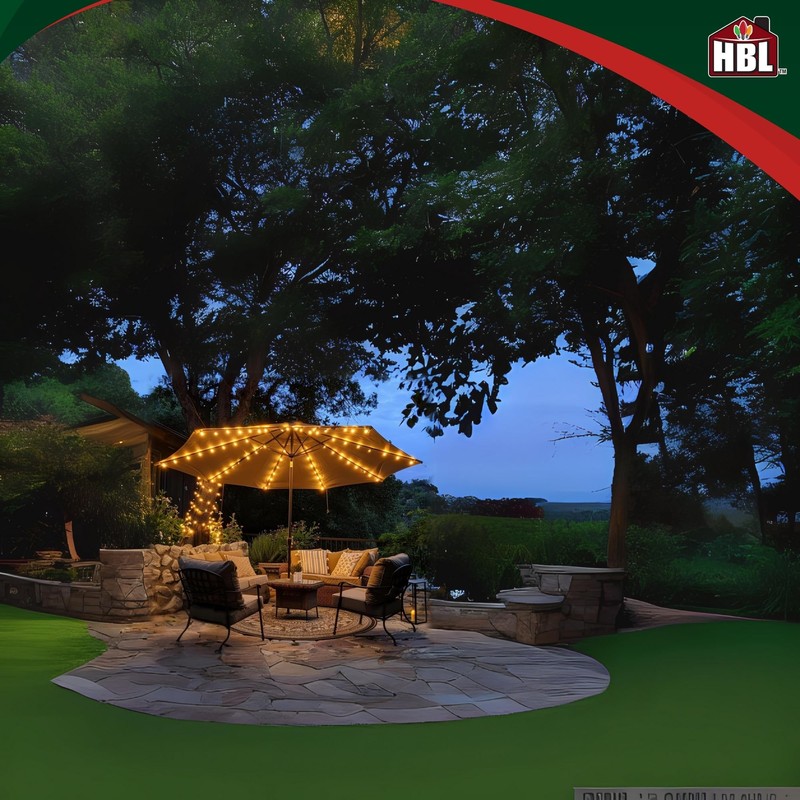 Holiday Bright Lights Solar Patio Umbrella Lights 208L Big Seed