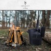 Smedley & York Black Ash Bucket with Lid, Complete Fireplace