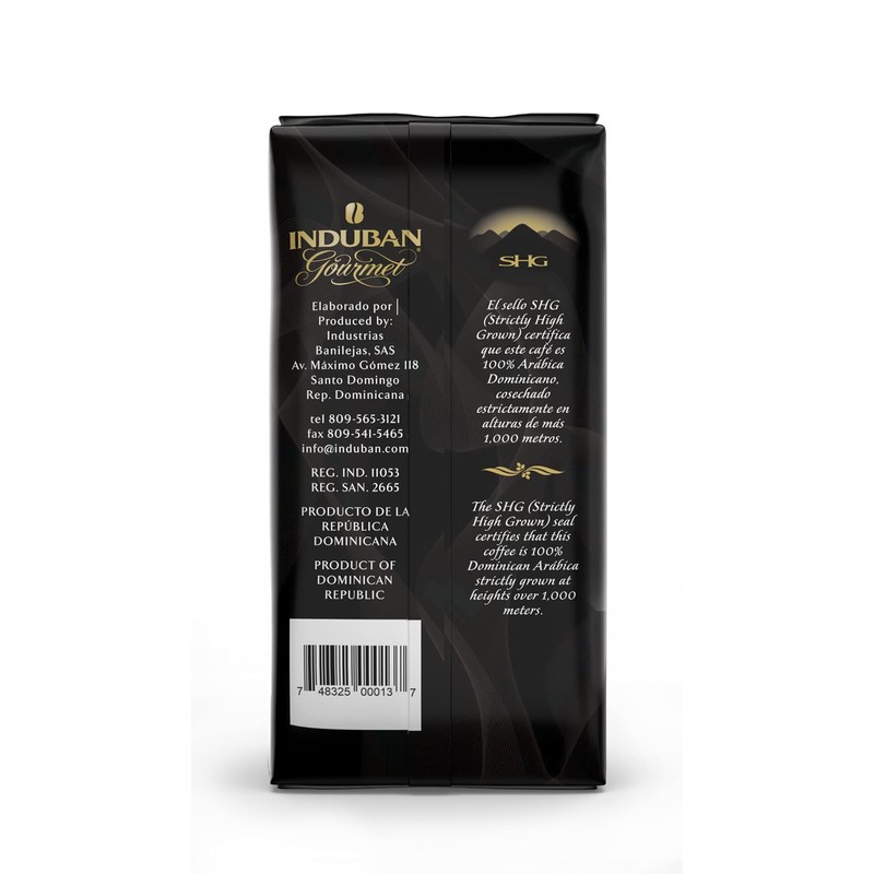 Induban Gourmet, 16 oz Bag, Whole Bean Coffee, Medium Roast