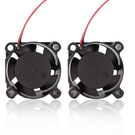 Zittop 2 Pieces BXR 25mm X 25 X 10 Brushless Cooling Fan Small Micro Flow CFM 12v C11