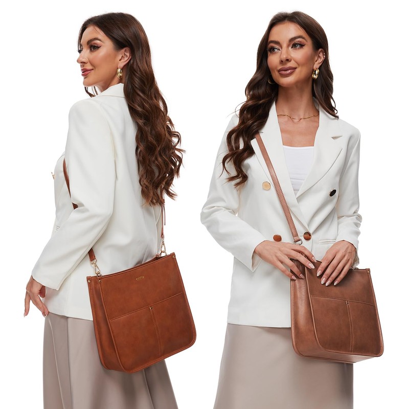 Vulkitty Shoulder Bag Women's PU Leather Medium Shoulder Bag with