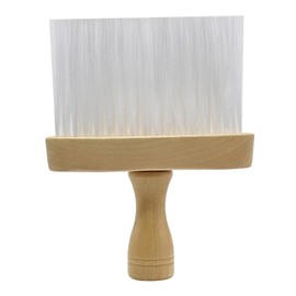 Baluue Wooden Handle Hair Cutting Brush for Salon and Home Use Wool Duster for Broken Hair Removal Ergonomic Design for Neck and Ear Dusting Easy to Clean