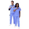 Sivvan Unisex Scrubs - Classic V-Neck Top & Drawstring Pants
