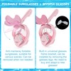 Xyuee Devilfish Full Face Snorkel Mask Kids Pink XS, Dry