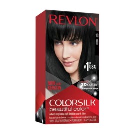 Revlon Colorsilk Permanent Hair Color 10 Black with Keratin Ammonia Free 1 Count