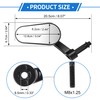 REPAIROCK 1 Set Motorcycle Rear View Mirrors Bar End Side