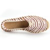 Kentti Men's Stripe Canvas Classic Flat Espadrilles, red, 44 EU