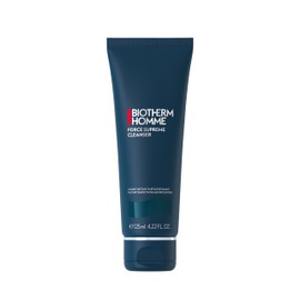 Biotherm Homme Force Supreme Cleanser, Smoothing & Exfoliating Face Cleanser for Men with Blue Algae, Cedar Bud Extract & Exfoliating Micro-Particles, for Soft and Comfortable Skin, 4.2 Fl. Oz. | Biotherm