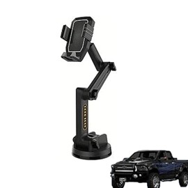 Roczential Truck Phone Holder Mount, Heavy Duty Car Phone Holder, Dashboard Windshield Phone Holder 16.9 inch Long Arm, Widened Suction Cup Compatible with Pickup Truck, Commercial Truck