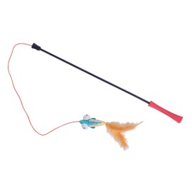 Petface Catkins Rainbow Fish Super Teaser Cat Toy