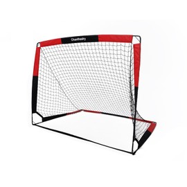 Soccer Goal for Backyard, 2 in 1 Portable Soccer Net with Scores, 5 ft x 4 ft, Quick Assembly Soccer Training Equipment with Carry Bag, Ideal for Outdoor, Indoor, Pitch, Court, Park, Beach, Field
