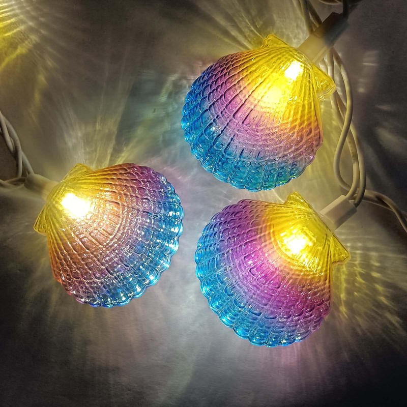 Beach Seashell String Lights - 8.3FT Ocean Themed Decorative 10