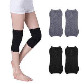 WUFGWBD 2 Pairs Of Warm Elastic Knee Pads, Knitted Knee Pads, Leg Protectors, Knee Protection Products, Anti-Slip Knee Pads