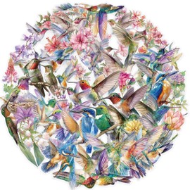 50PCS Hummingbird Stickers PET Transparent Stickers Nature Decals Waterproof Decorative Decals for Scrapbook DIY Crafts Album Bullet Journal Planner Water Bottles Phone Cases Laptops (Hummingbird)