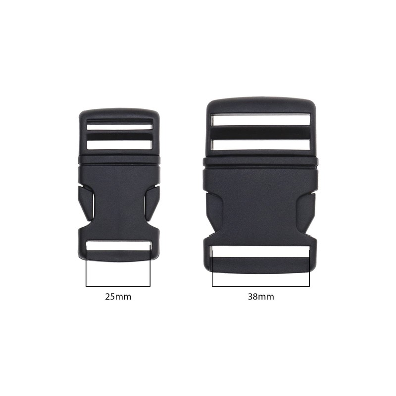 VGOL 8PCS Plastic Quick Side Release Buckle Clips Contoured Side