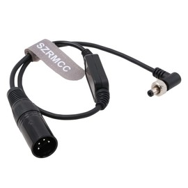 SZRMCC XLR 4 Pin Male to Locking DC Plug Regulated 12V Power Cable for Atomos Shogun Ninja V Monitor Video Devices Pix-E7 Pix-E5