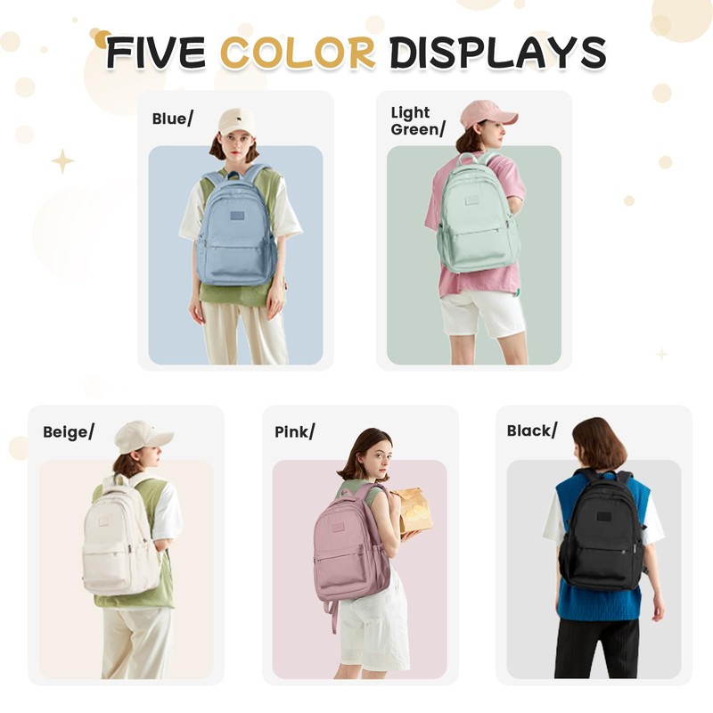 WEPLAN Backpack for Women School Bag for Teenager Girls Boys