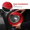 SQQP Front Light Headlight Cover, Angry Bird Style Bezels Trim