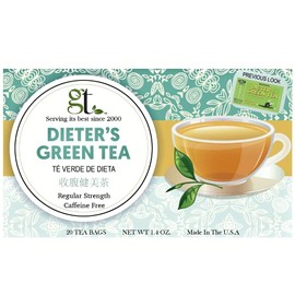GT Dieter's Green Tea (Regular Strength), 1.4 Ounce Box (20 Tea Bags) (2-Pack)