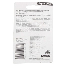 Aquarium Airstone Ceramic Ball 40mm Fish Tank 10152 Aqua One