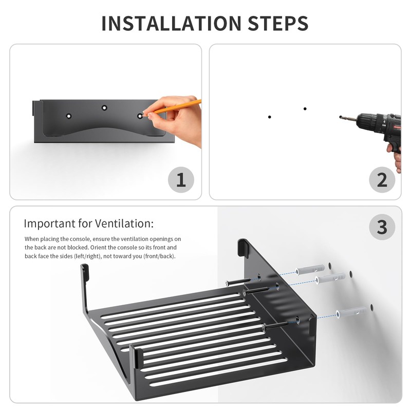 JDDWIN Wall Mount Kit Compatible with Steam Machine 2026, Stand