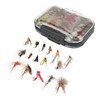 64 Pcs Fly Fishing Flies Stainless Steel Colorful Fishing Lure