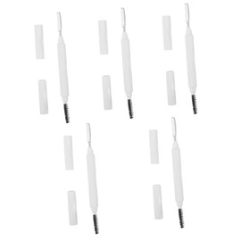 NOLITOY 5pcs Dual-sided Eyelash Comb and Brow Brush Portable Lash Separator Tool for Women Lightweight Bristles for Gentle Grooming Makeup Accessory for Eyelashes and Eyebrows