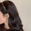 Zixui Thin Gold Wave Headband, Simple Design