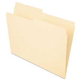 Pendaflex File Folders, Letter Size, Manila, 1/2 Cut, 100/BX (752 1/2), Letter